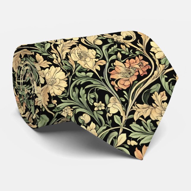 Victoriansk blomsterdesign  slips (Rullad)