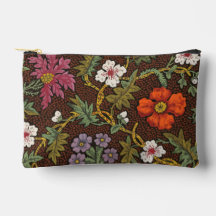 Victoriansk botanisk teckning Blommig accessoarpås