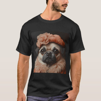 Victoriansk dam Puggle - Söt liten dam Puggle - St T Shirt