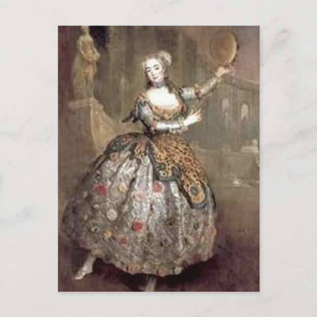 Victoriansk Dansare Vykort (Framsida)