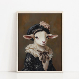 Victoriansk djurporträtt, Royal Goat Vintage Prin Poster