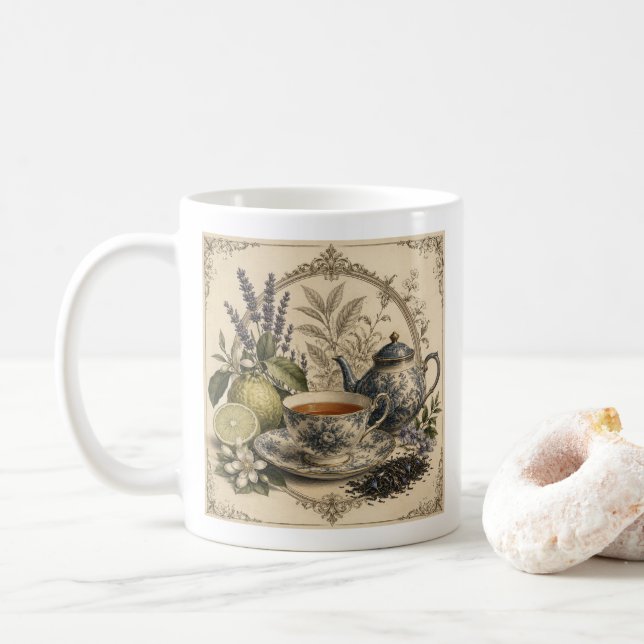 victoriansk Earl Grey-mugg Kaffemugg (Med munk)