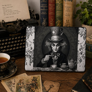 Victoriansk Galen Hattare Gotisk Alice Inspirerad  Laptop Fodral