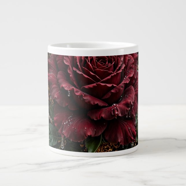 Victoriansk gotisk blom- jumbo mugg (Framsidan)