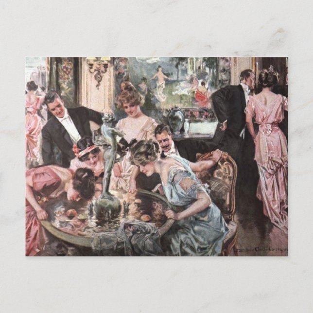 Victoriansk Halloweenfest Vykort (Framsida)