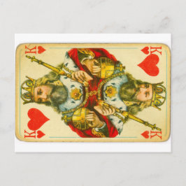 Victoriansk hjärter kung vykort