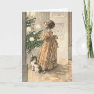 Victoriansk jul helgkort