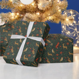Victoriansk julblomma presentpapper