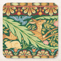Victoriansk julhjort och kanin - Walter Crane
