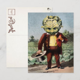 Victoriansk kålhuvud-postkort vykort