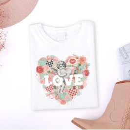 Victoriansk Kokett Kerub Angel Estetik Hjärta T Shirt