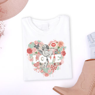 Victoriansk Kokett Kerub Angel Estetik Hjärta T Shirt