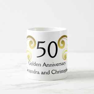 Victoriansk kungsdag, guldårsdagen bröllop kaffemugg