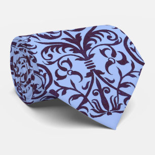 Victoriansk motif i blått slips