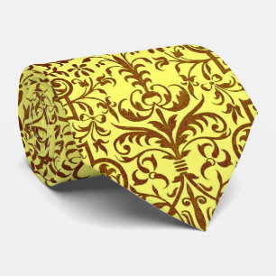 Victoriansk motif i gult slips