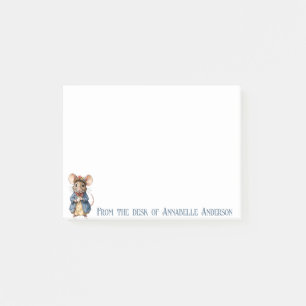 Victoriansk mus personalisering post-it block