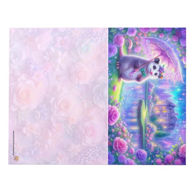 Victoriansk Possum Notisblock Anteckningsblock (Framsida)