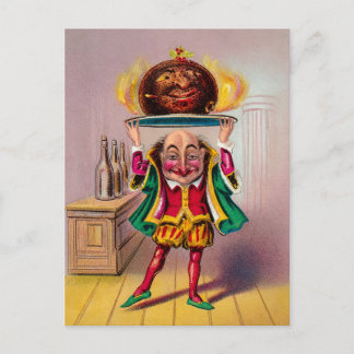 Victoriansk pudding-man-postkort vykort
