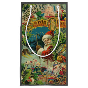 Victoriansk Santa Claus Jul Collage Antik