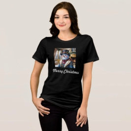 Victoriansk Snöman Juldesign T Shirt