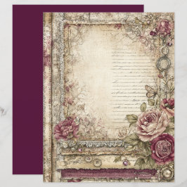 Victoriansk & Spets Skrapbokspapper 