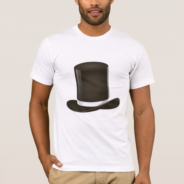 Victoriansk topp hatt t shirt (Framsida)