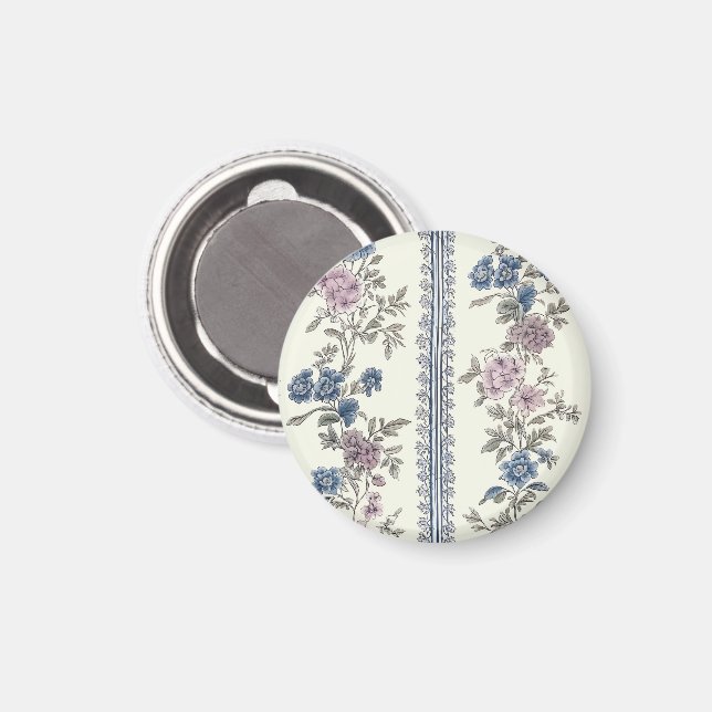 Victoriansk trädgårdsmönster magnet (Front/Back)