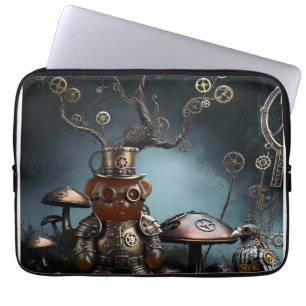Victoriansk urverk Gummi Björn Mekanisk Korp Laptop Fodral
