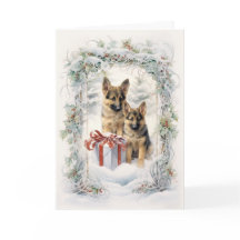 Victoriansk Valp Jul Germansk Shepherd