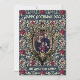 Victoriansk vinterbärsmycken Familj Gothmas Julkort