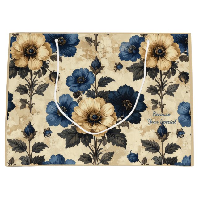 Victorianska blommor presentväska (Framsidan)
