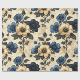 Victorianska blommor presentväska presentpapper