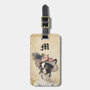 Victorianska Boston Terrier Hund Bagagebrickor