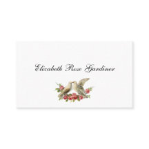 Victorianska duvors visitkort