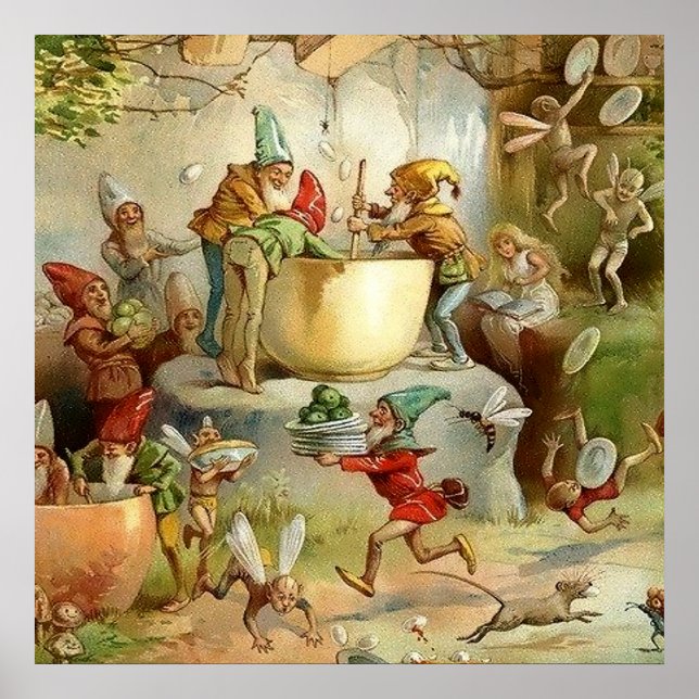 “Victorianska feer” av E S Hardy Poster (Framsidan)