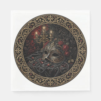 Victorianska gotiska maskeradservetter pappersservett