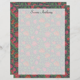 Victorianska gotiska röda och fuchsiafärgade rosor