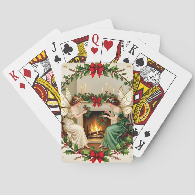 Victorianska julspöken casinokort (Baksidan)