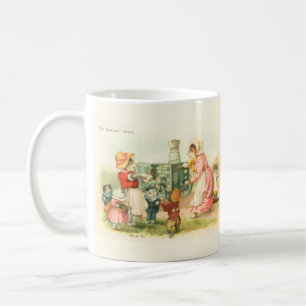 Victorianska Katter Mjölkpiga Louis Wain Nursery-s Kaffemugg