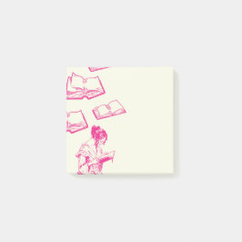 Victorianska lästbok bokiga tankar Post-it-lappar Post-it Block