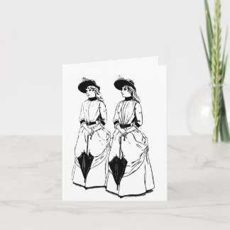 Victorianska paraplyska Twillingar Kort