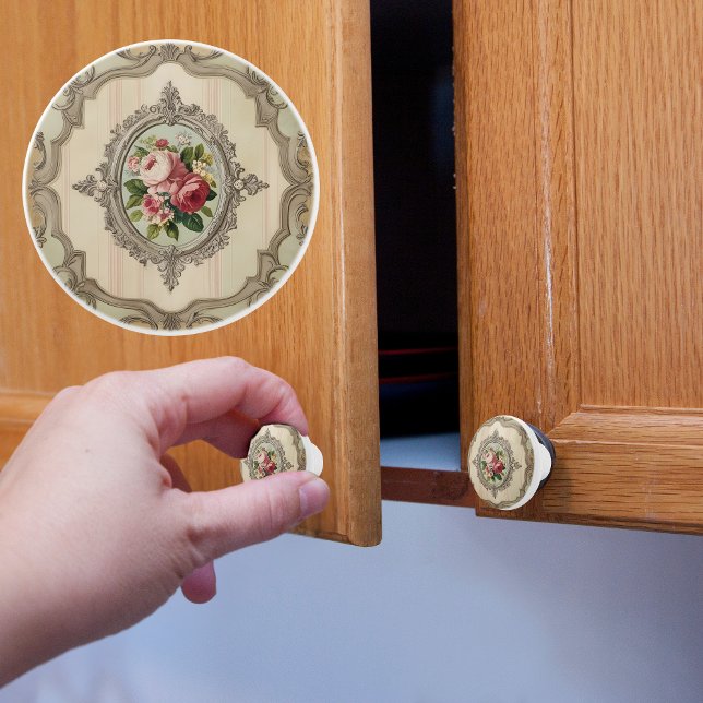 Victorianska ramade rosor knopp (Skapare uppladdad)