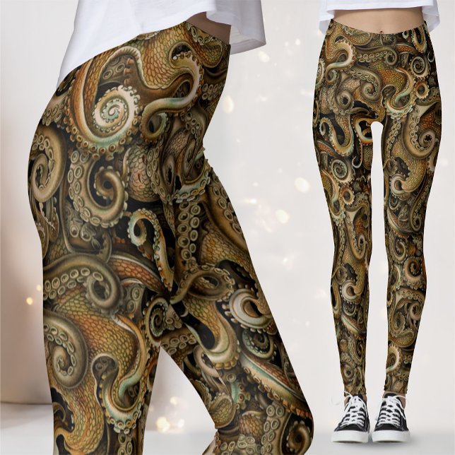 Victorianska Steampunk Bläckfisk Tentakel Leggings (Skapare uppladdad)