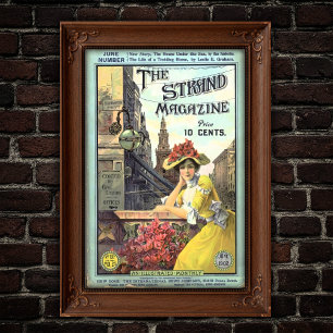 Victorianska Strand Magazine Omslagsillustration Poster