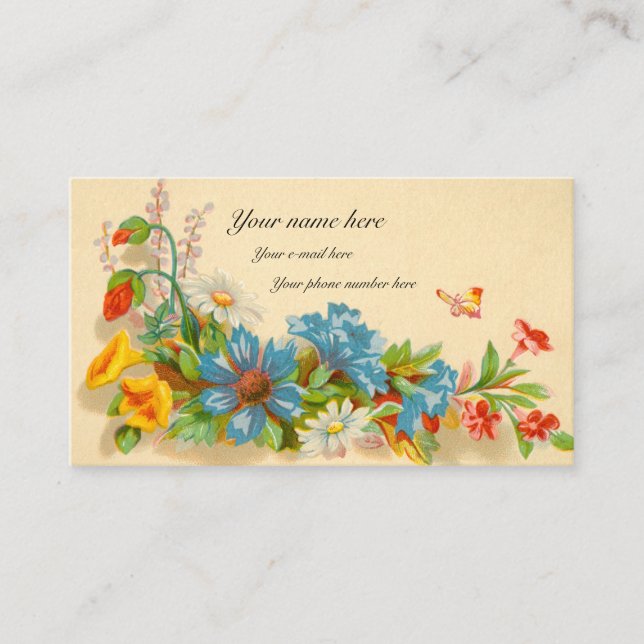 Victorianska telefonkortet visitkort (Framsida)