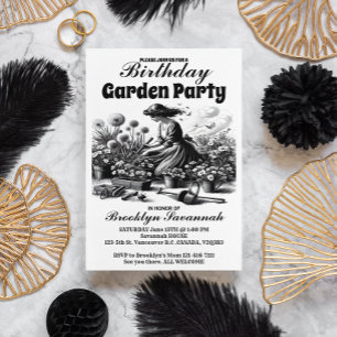 Victorianska Trädgårdar Förtjusande Trädgårdsfest Vykort