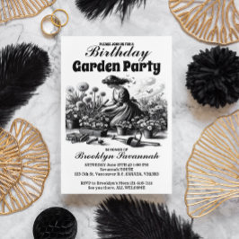 Victorianska Trädgårdar Glädje Trädgårdsfest Inbju Vykort