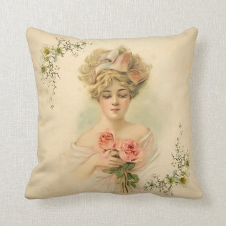 Victorianska vardagsrumsflora kudde