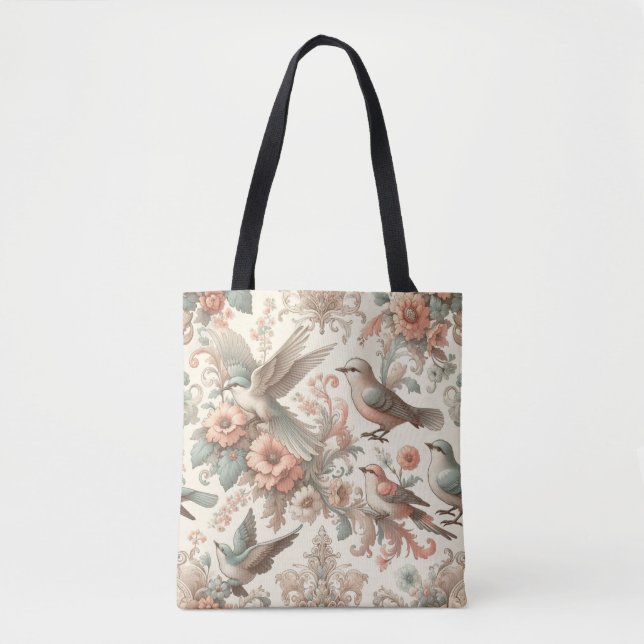 Victorianska viary: A Pastel Garden Tygkasse (Framsida)