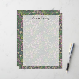 Victorianska vita prästkragar lila fjärilar papper